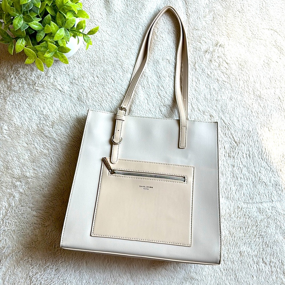 DAVID JONES Paris Cream Shoulder Bag